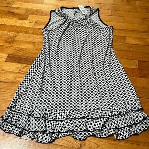 Black & White Geometric Dress
